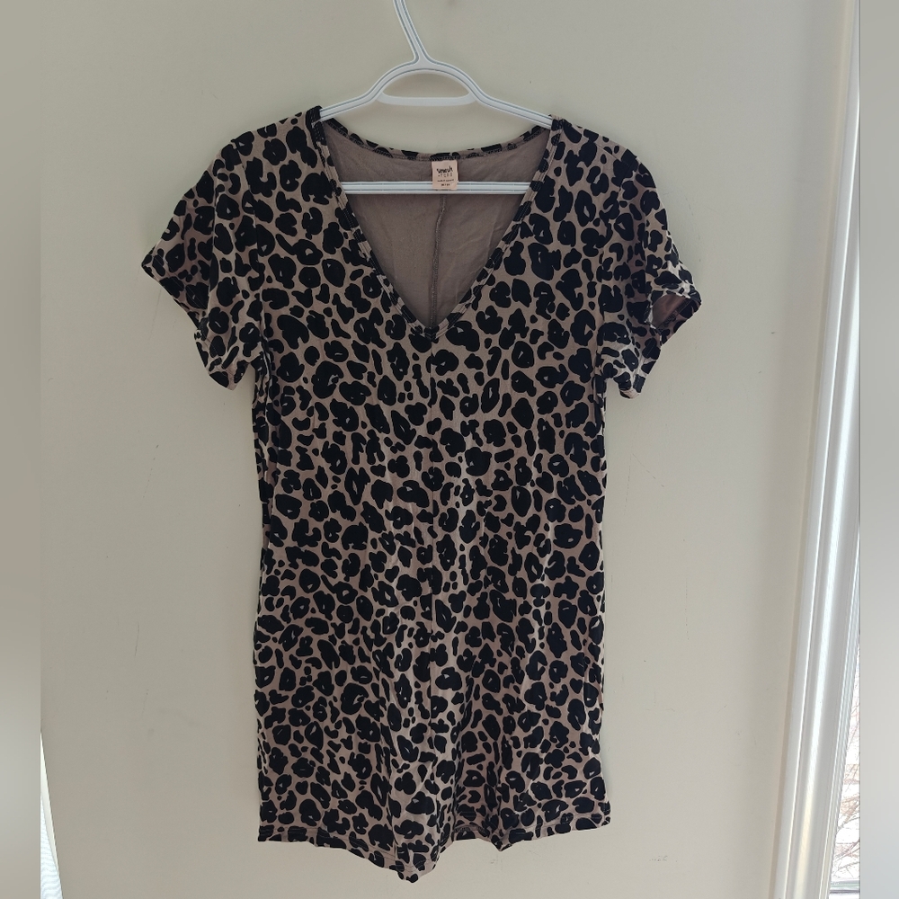 Smash + Tess The Sunday Shorty Dress Lexi Leopard XS US 2-4 - Picture 2 of 6